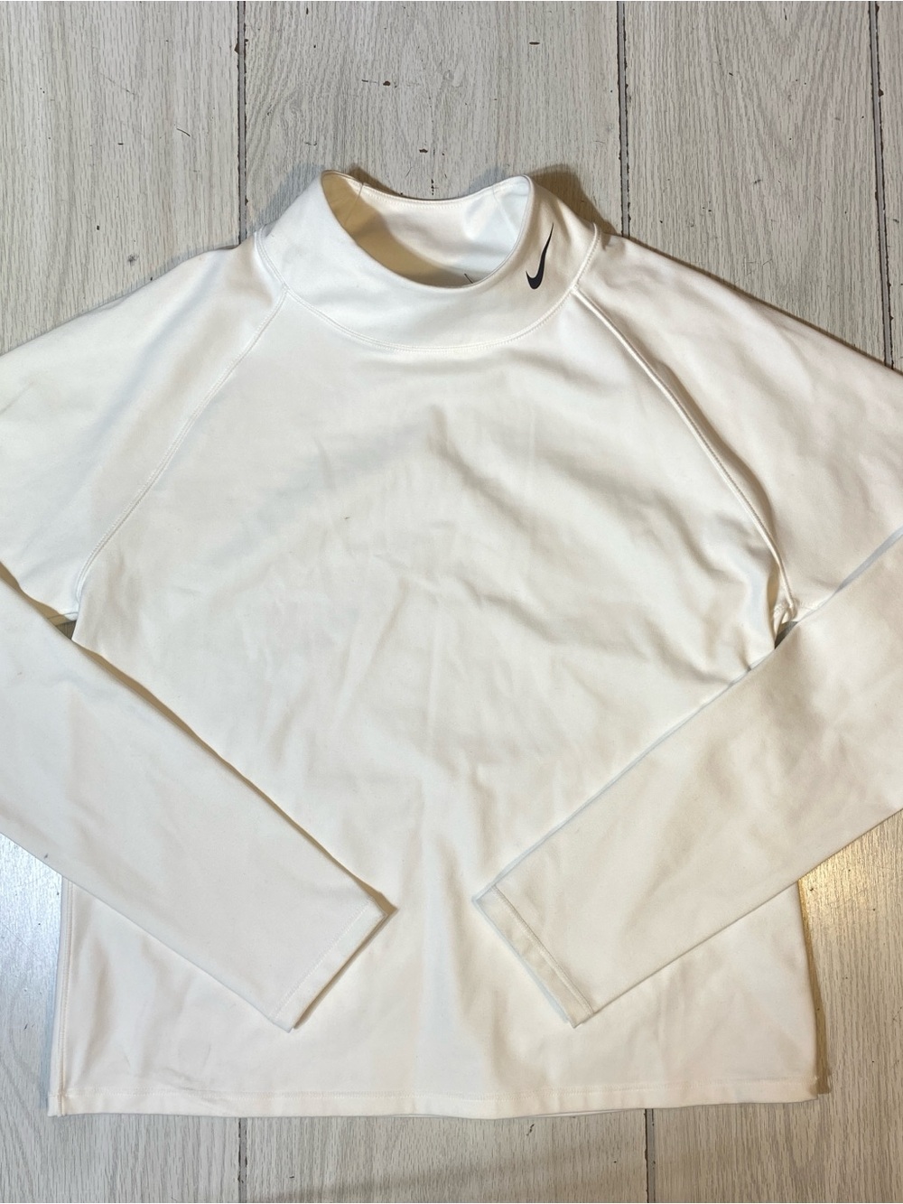 Nike Pro Dri-FIT Women's Mock Neck Long Sleeve Training Top Stretch L NWOT!